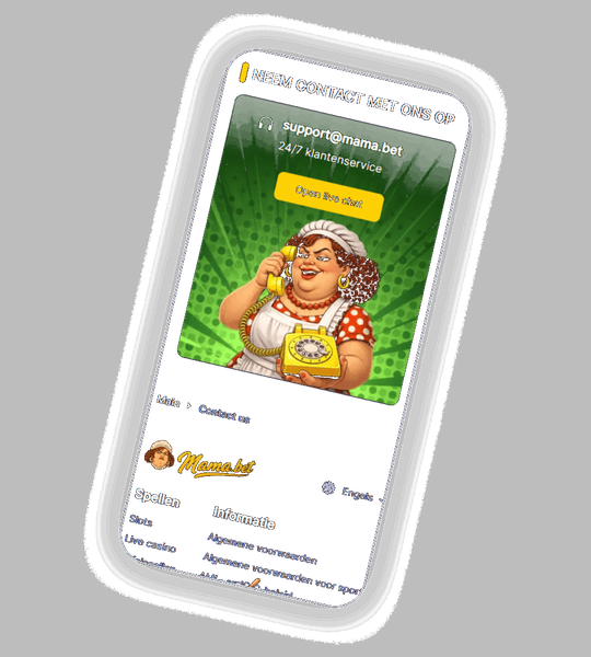 MamaBet Casino contactformulier en support kanalen in het Nederlands