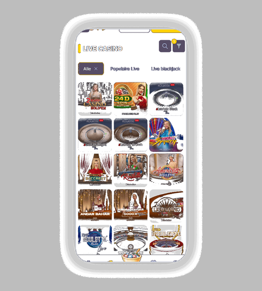 MamaBet Casino live casino spellen met roulette blackjack en game shows